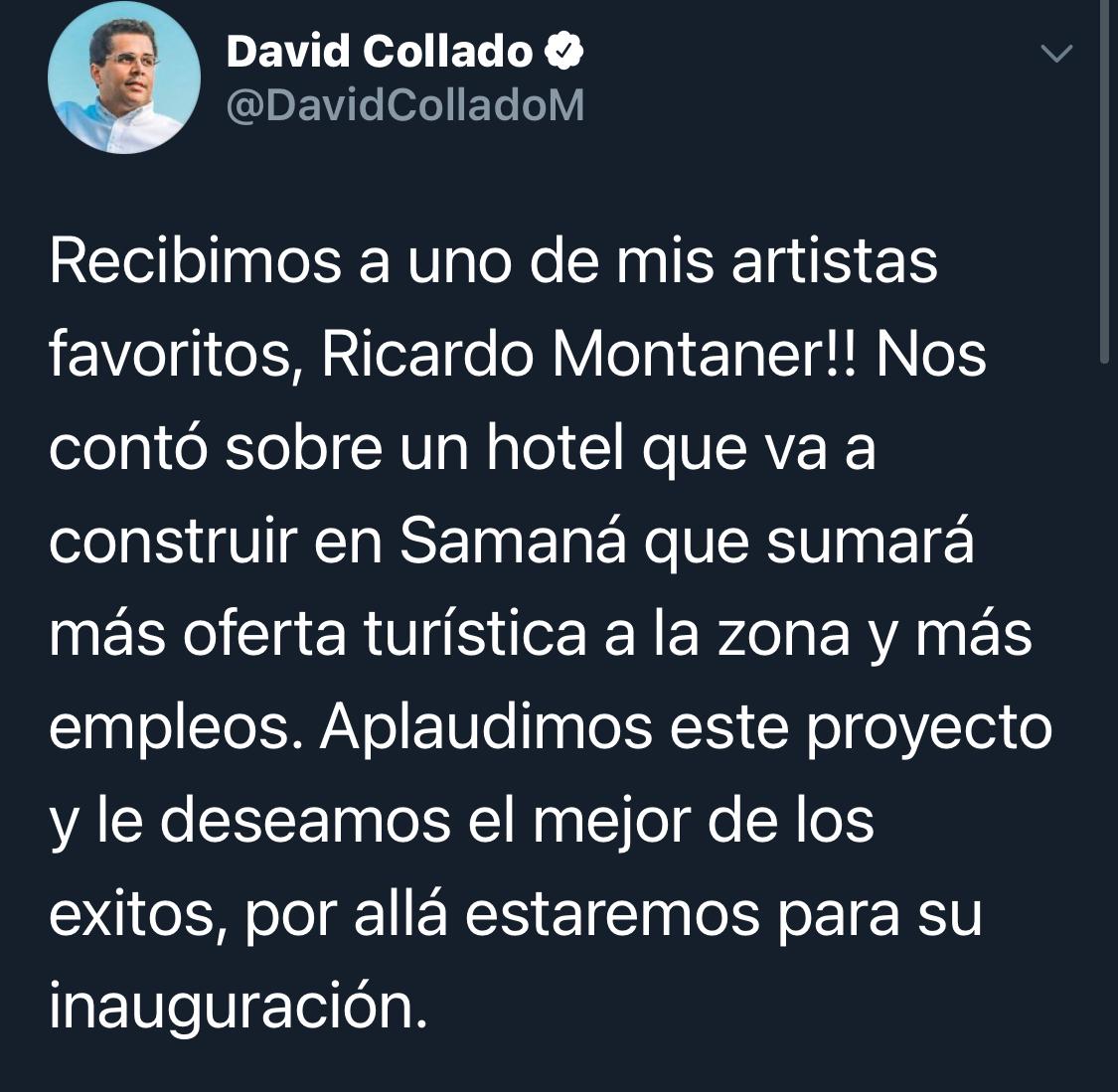 Mensaje David Collado